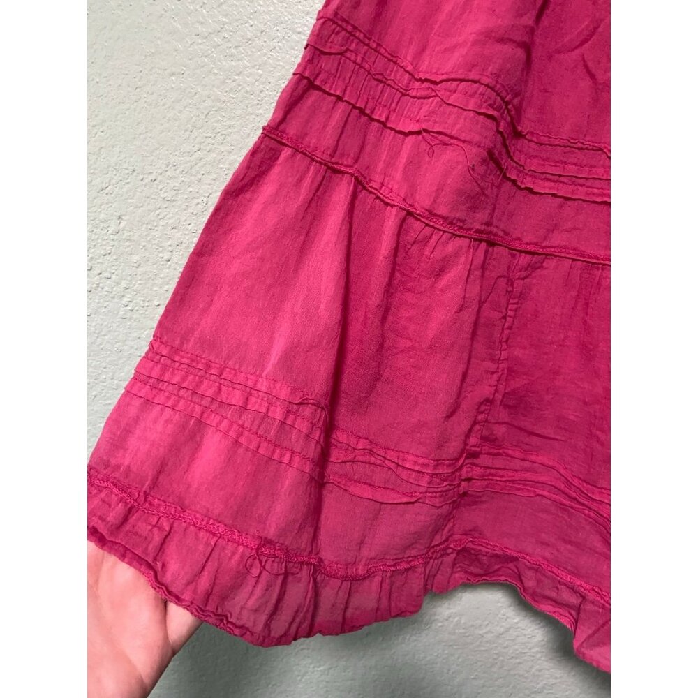 Vintage‎ Jane Ashley Women's Pink Ruffle Y2K 2000s Knee Length Skirt Size Medium - Picture 3 of 6
